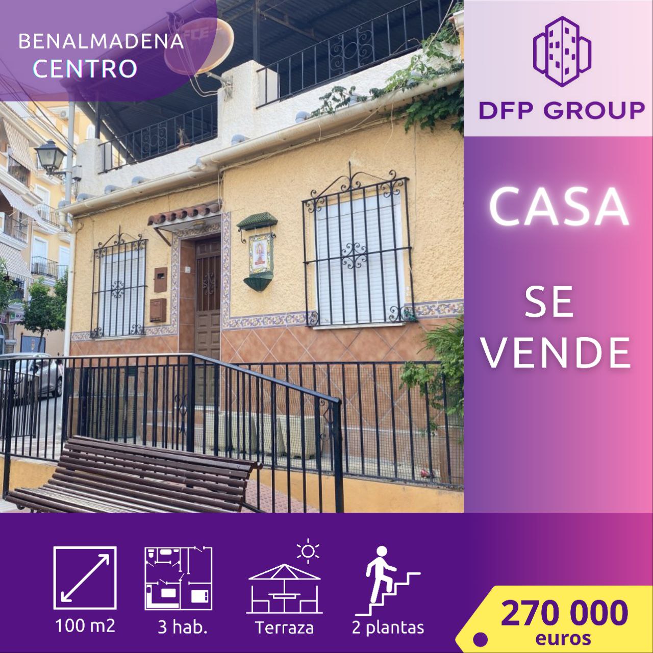 Casa en venta en el centro de Benalmádena - 270.000€